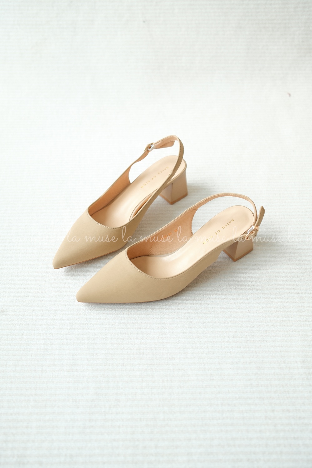 Giày cao gót slingback nữ Aini