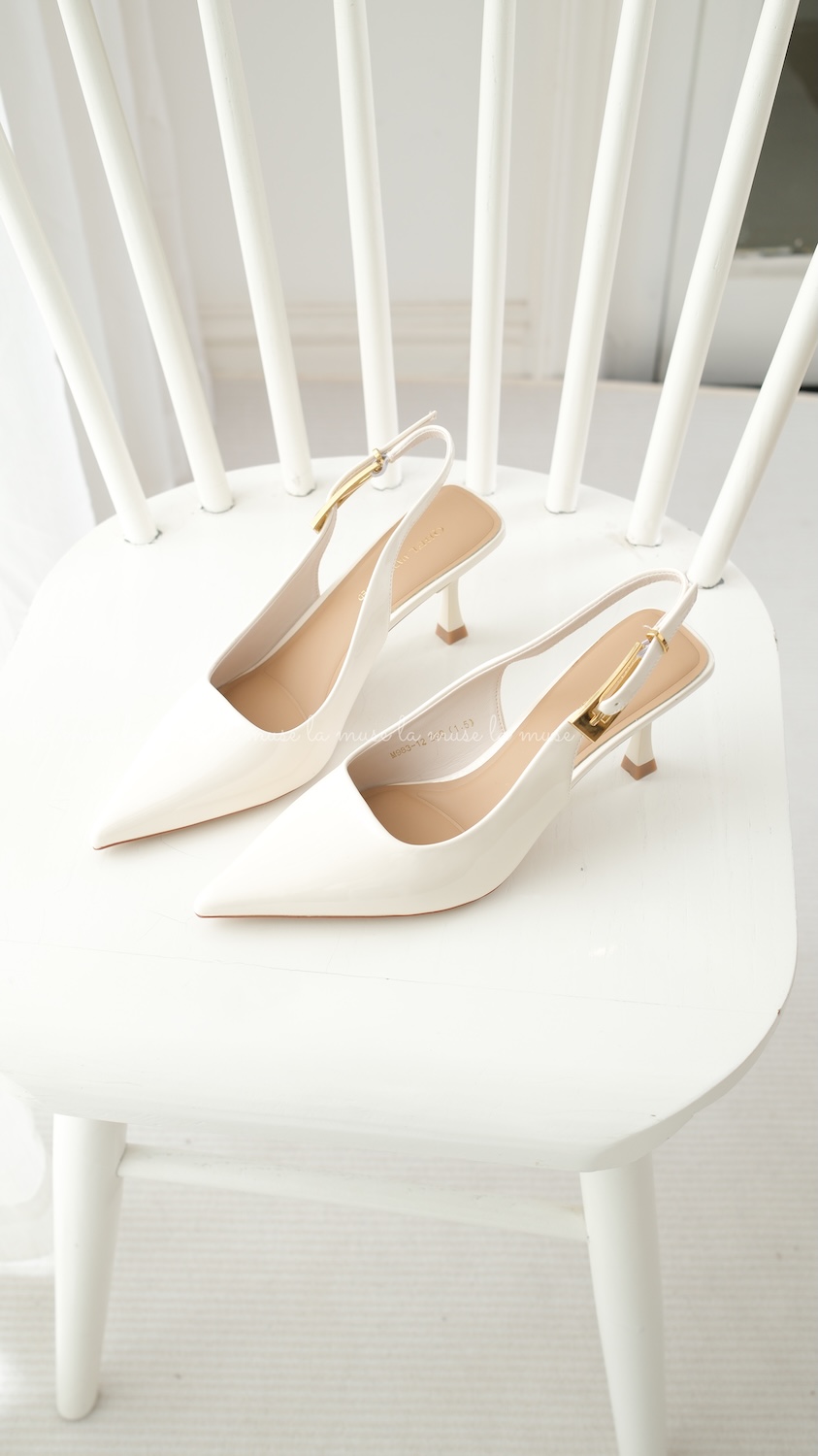 Giày cao gót slingback nữ Binbin