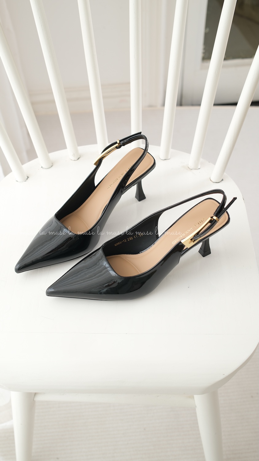 Giày cao gót slingback nữ Binbin