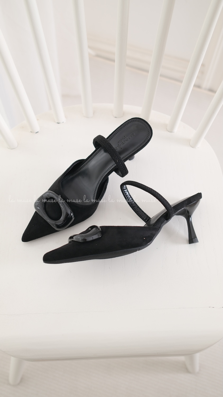 Giày cao gót slingback nữ Boba