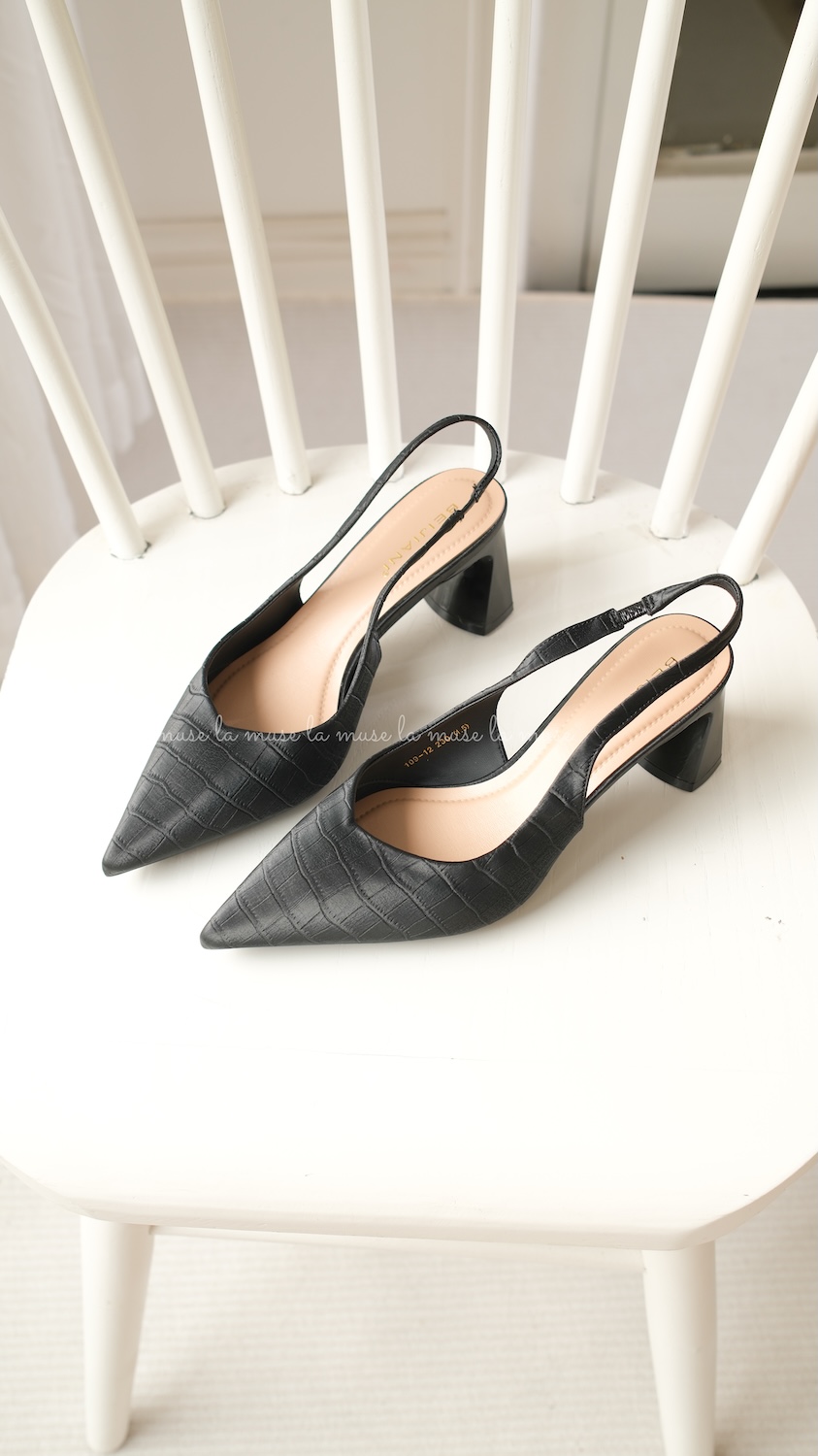 Giày cao gót slingback nữ Klin