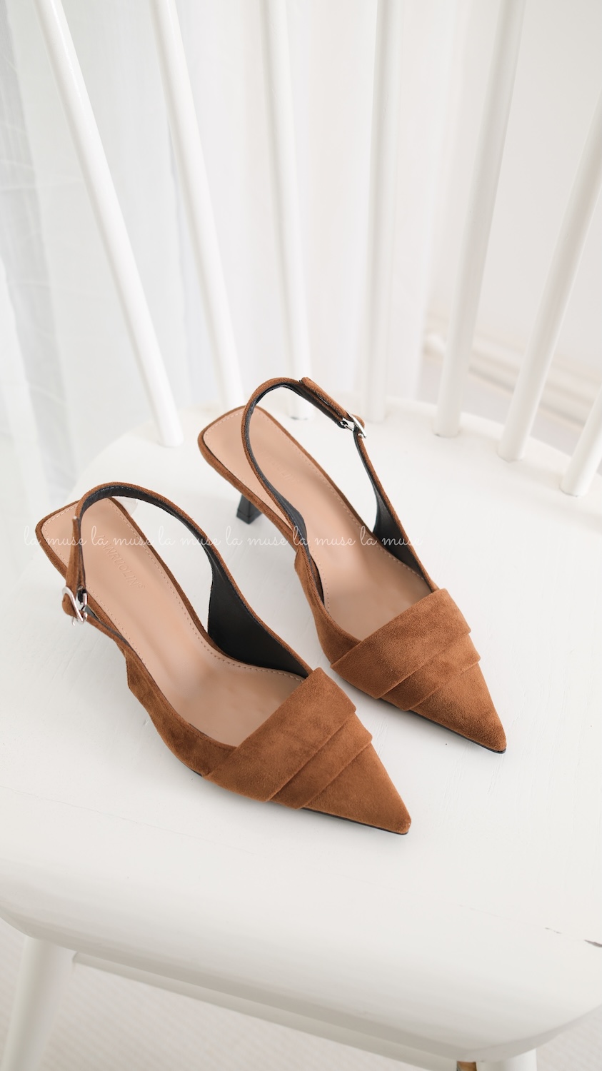 Giày cao gót slingback nữ Misumi