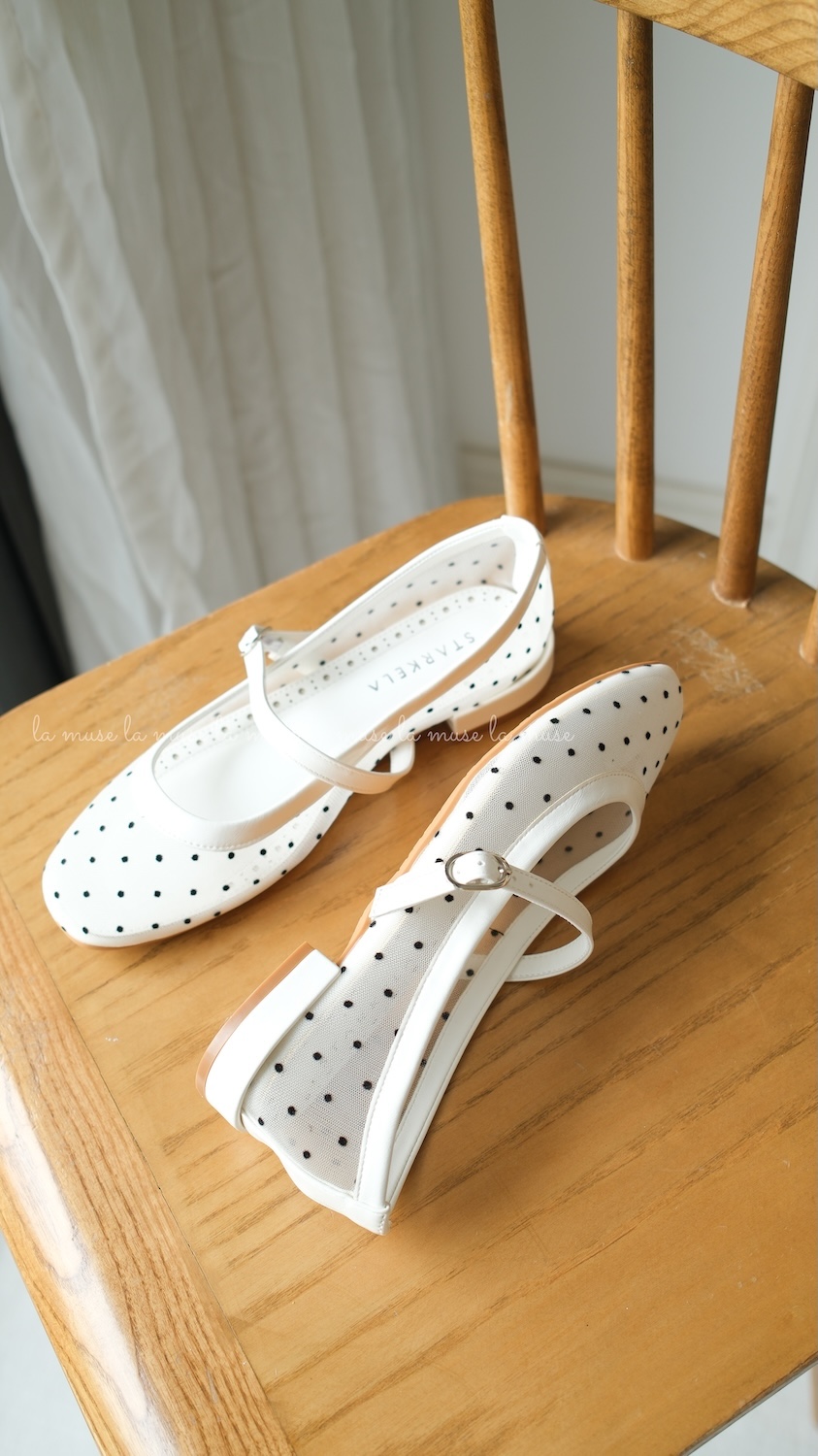 Giày búp bê mary jane bệt Puka