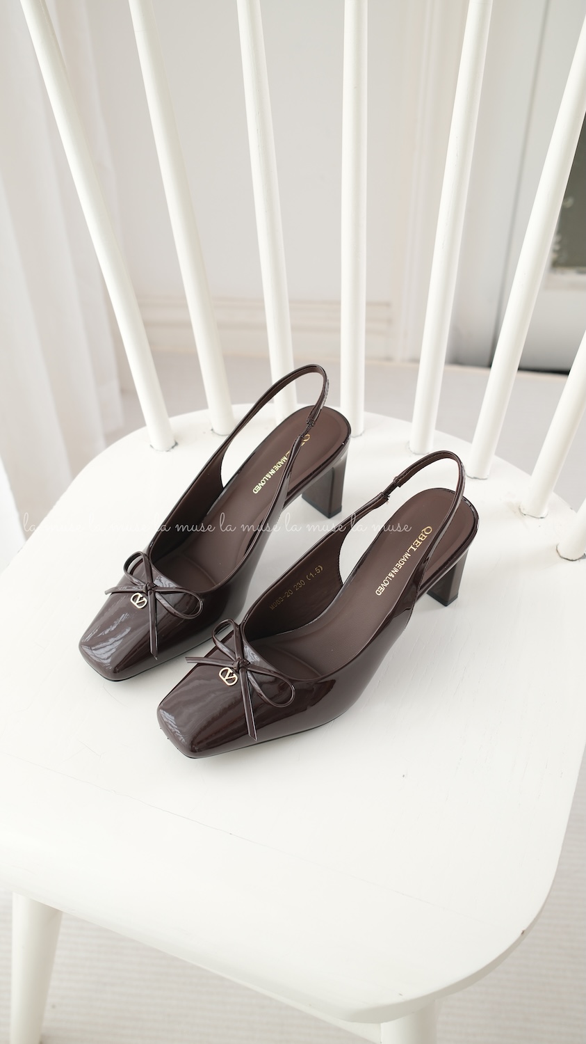 Giày cao gót slingback nữ Runa