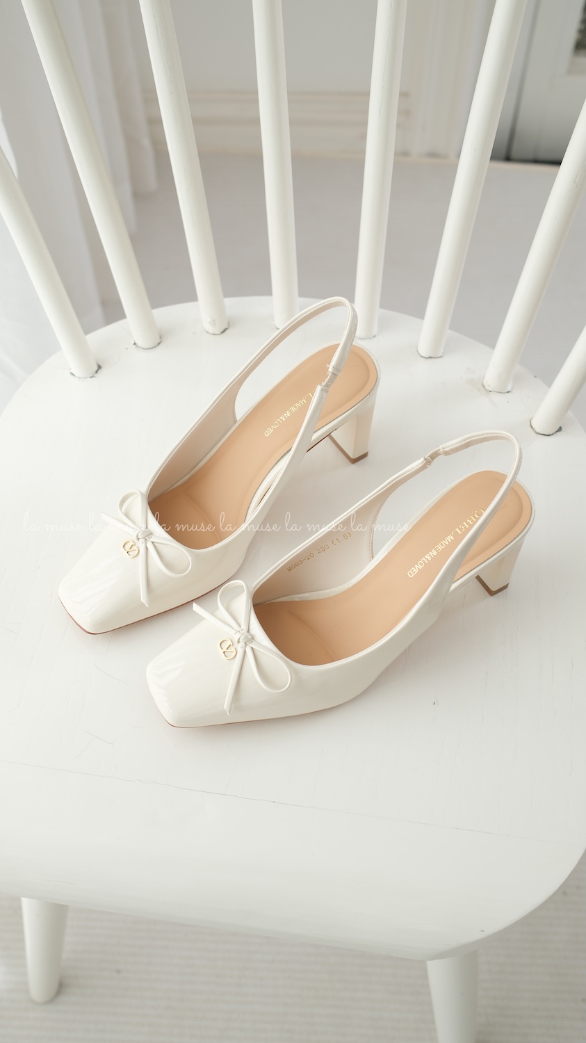 Giày cao gót slingback nữ Runa