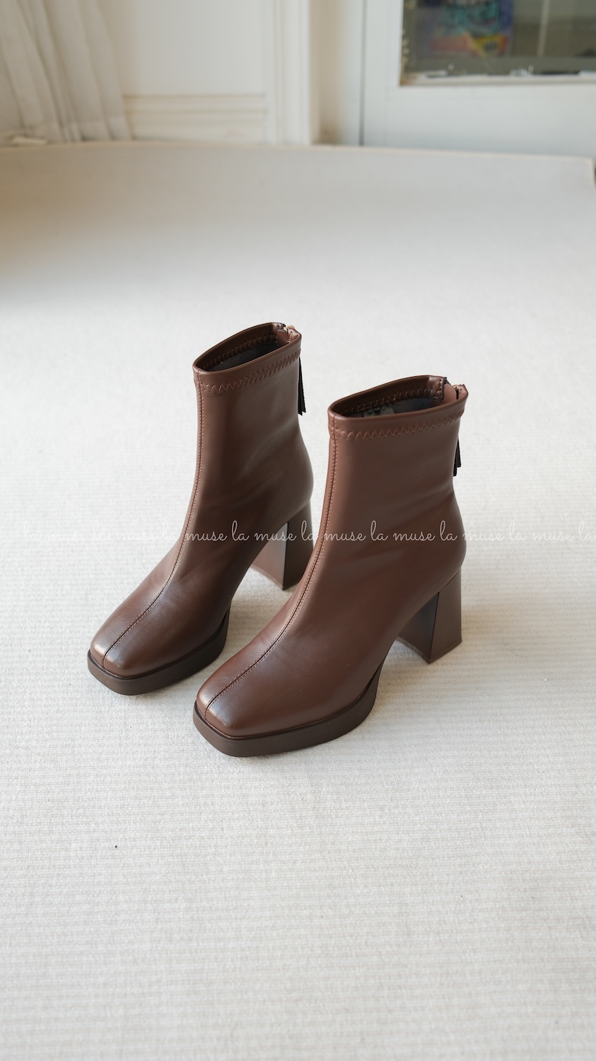 Boots cao gót nữ Youni