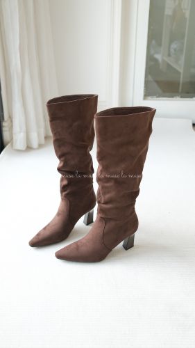 Boots gối đế cao nữ Babie