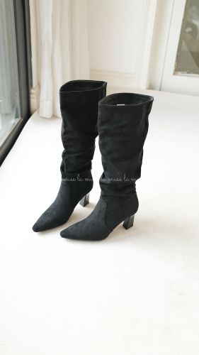 Boots gối đế cao nữ Babie