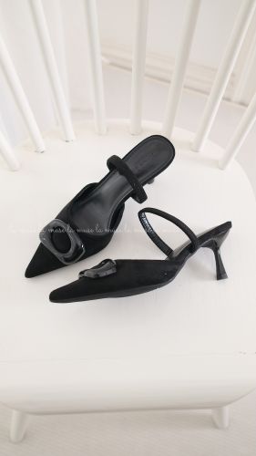 Giày cao gót slingback nữ Boba