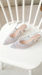 Giày cao gót slingback ren lưới nữ Caroline
