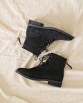 Giày boots da lộn Celine