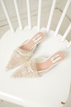 Guốc sục thời trang đính sequin lấp lánh Celo