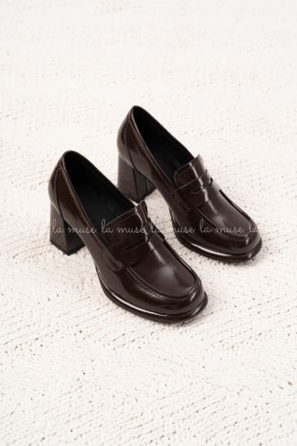 Giày lười loafer cao gót nữ Cooper