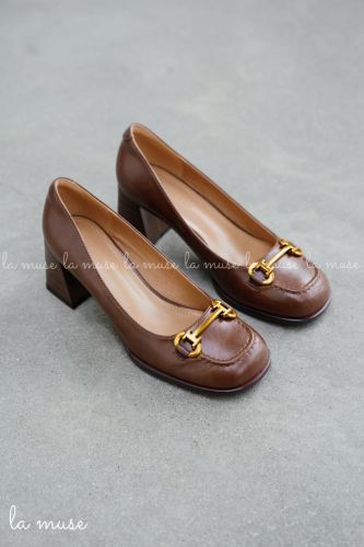 Giày loafer cao gót Cruz