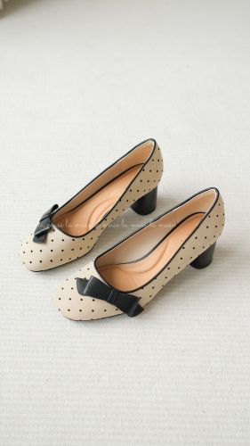 Giày cao gót chấm bi nữ Dotti