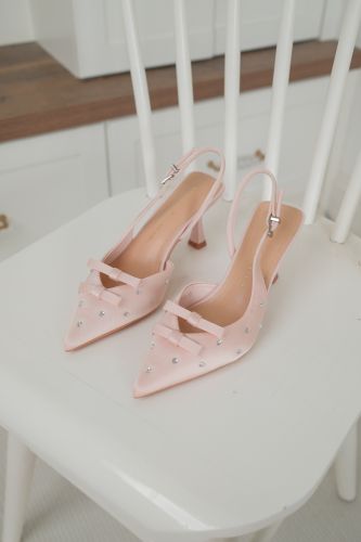 Giày cao gót slingback nữ Ikeba