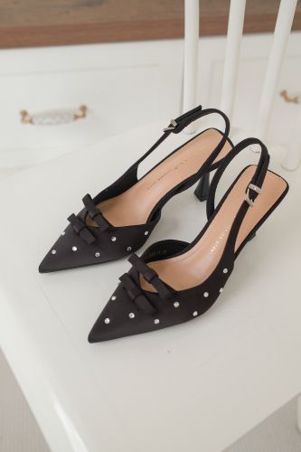 Giày cao gót slingback nữ Ikeba