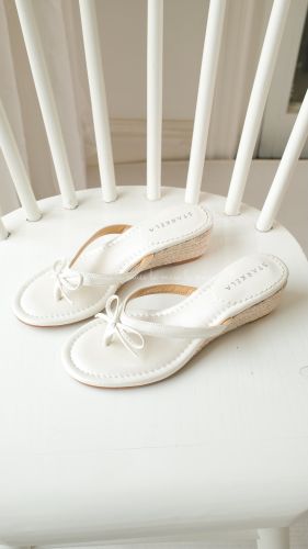 Guốc cao gót nữ vải nơ Jeji