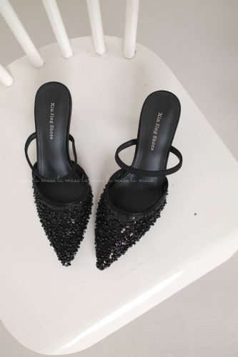 Guốc sục thời trang đính sequin lấp lánh Kiomi