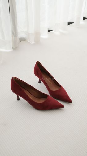 Giày cao gót nữ da lộn Lando