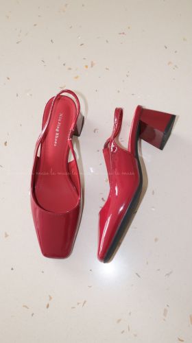 Giày cao gót slingback nữ Lixian