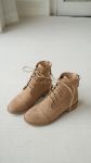 Boots buộc dây nữ da lộn Madela