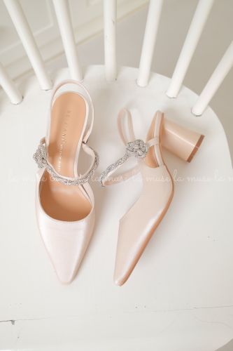 Giày cao gót slingback nữ Mono