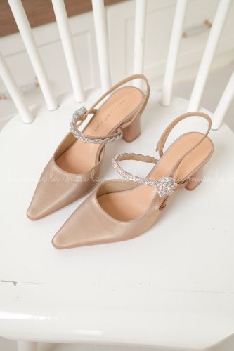 Giày cao gót slingback nữ Mono