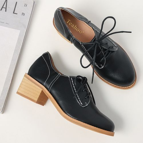 Giày nữ oxfords cao gót Lya