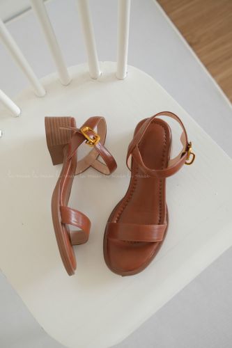 Giày sandal quai hậu nữ Rounan