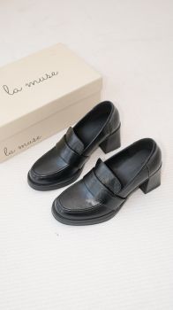 Giày lười loafer cao gót nữ Sumin