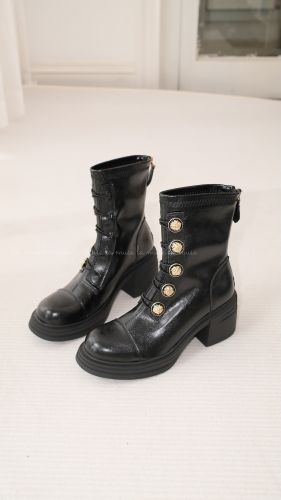 Boots cao gót buộc dây nữ Susu