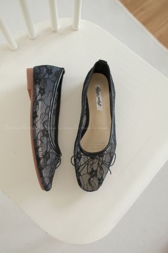 Giày búp bê ren lưới bệt Viola